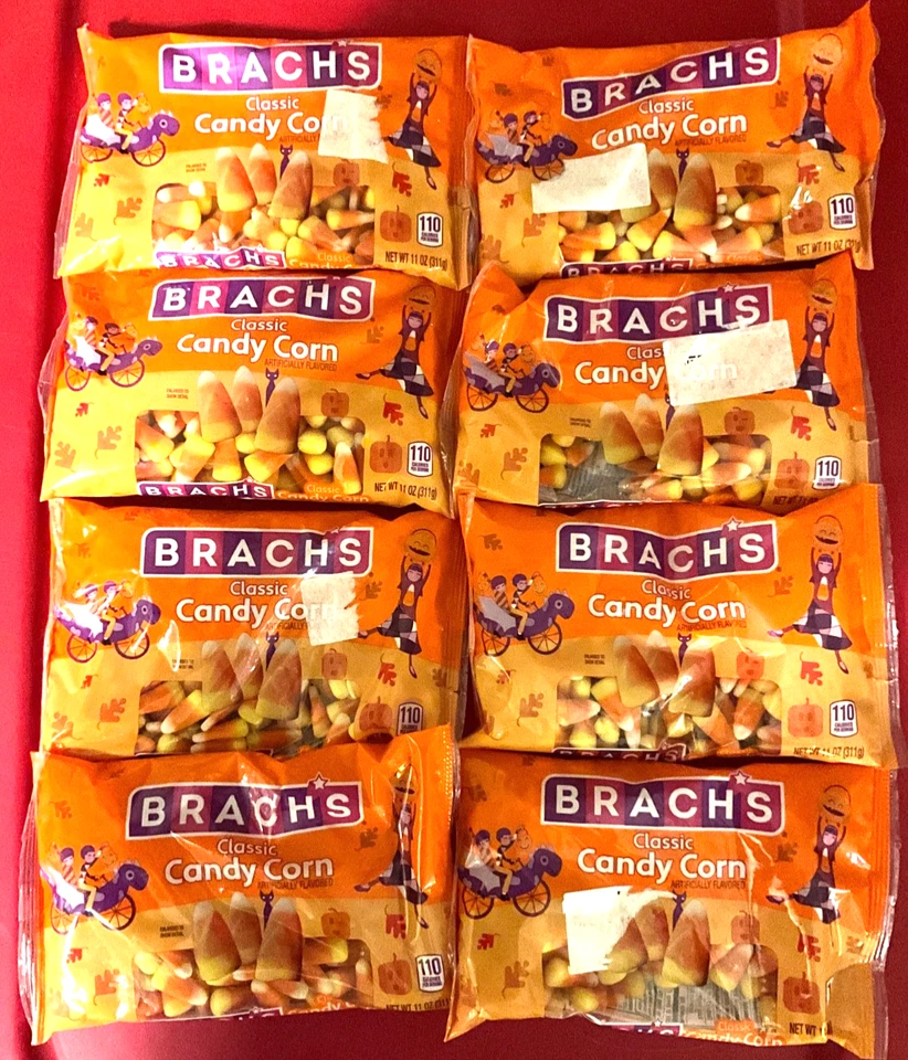 BRACH'S CLASSIC CANDY CORN / (8) = 11 oz. Bags. Expiration date. 6/26