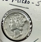 1945-s Mercury Head Dime.  Micro "s" Mint Mark.   90% USA Coin