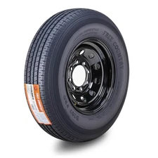 Free Country Trailer Tire Rim ST235/80R16 10-Ply E 124M 8 Lug x 6.5" Black Mod