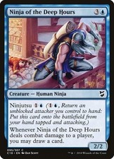 NINJA OF THE DEEP HOURS NM Commander 2018 mtg Blue - Rare