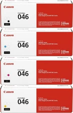 ✅Orginal Canon 046 NEW OEM Toner 4 Colour Set (Black, Cyan, Magenta, Yellow)