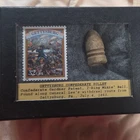 Gettysburg Confederate Gardner Patent 2-Ring Minie Ball w/ 32c USA Stamp