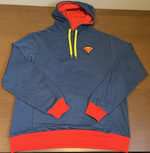 DC Comics Worlds Finest SUPERMAN FORTRESS OF SOLITUDE Hoodie Mens Size Large - product listing photo