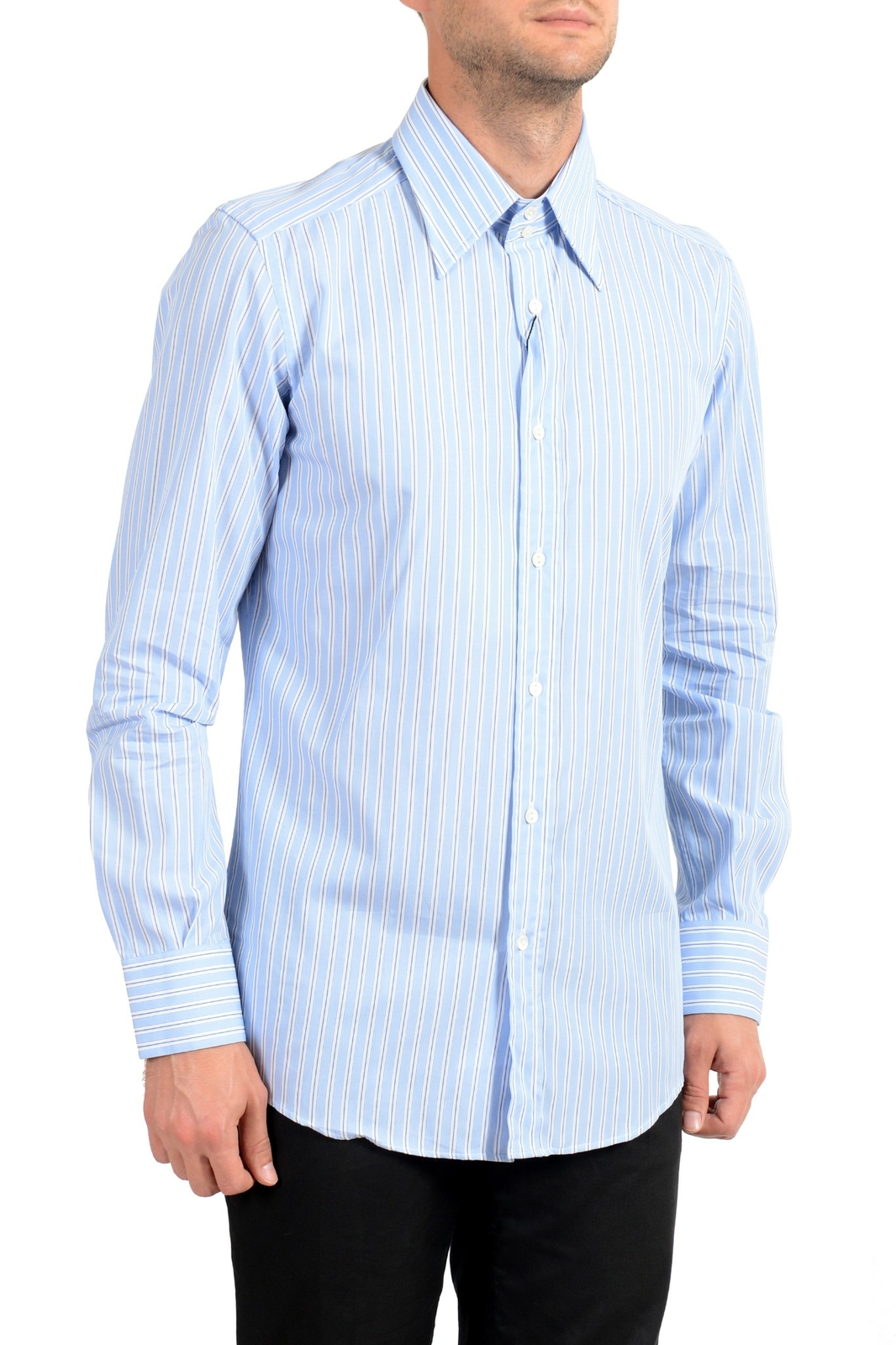 Мужская рубашка Dolce-Gabbana в полоску с длинным рукавом US 16 IT 41 18690₽