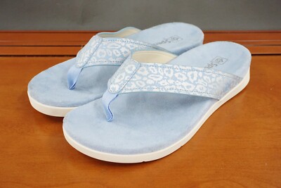 Spenco Orthotic Shoes Women Size 10 Blue Slipper Casual Slide