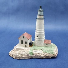 Harbour Lights HL117 Boston Harbor Massachusetts 117 Lighthouse Signed ~ No Box