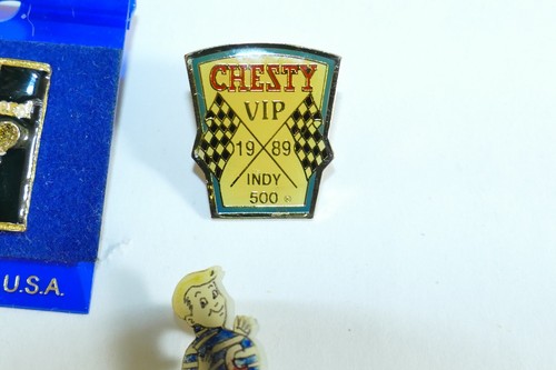 3 VTG Chesty Potato Chips Pins Indianapolis 500, Pan Am, Boy & 1 Krunchers Pin - Picture 2 of 13