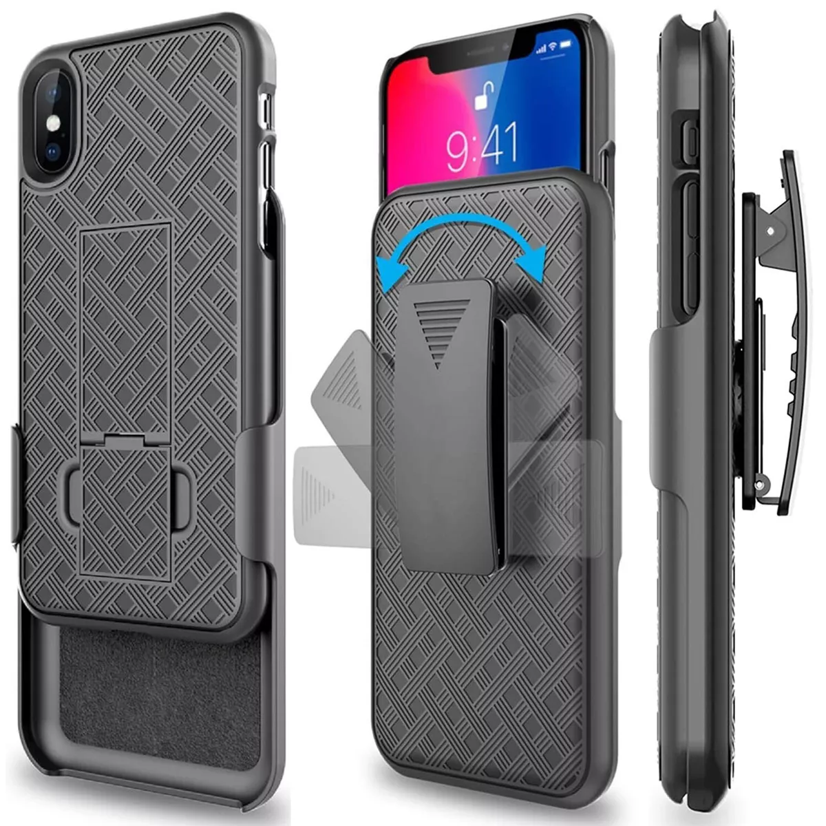  Funda para cinturón para iPhone 15 Plus 15 Pro Max iPhone 14  Pro Max 13 Pro Max 12 Pro Max 11 Pro Max Funda iPhone X Max iPhone 8 Plus 7