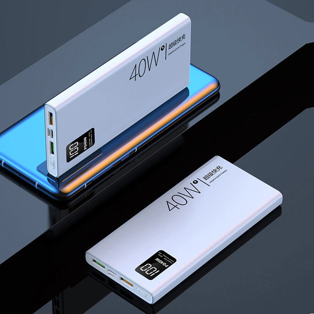 90000mAh 40W Fast Charging Power Bank Portable External Battery for Smartphones and Tablets