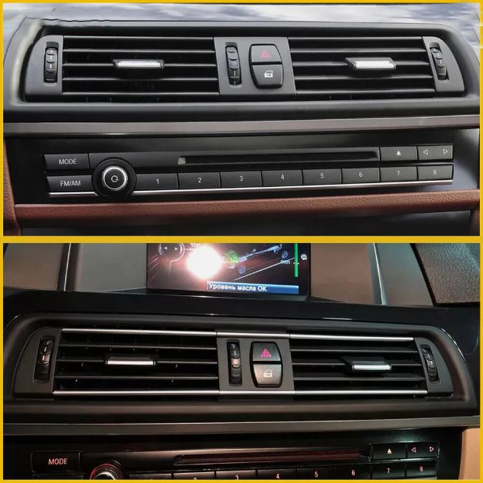 Rejilla de aire acondicionado de ventilación central para tablero de aire delantero para BMW Serie 5 520i 528i 535i 528i xDrive Foto 2 de 4