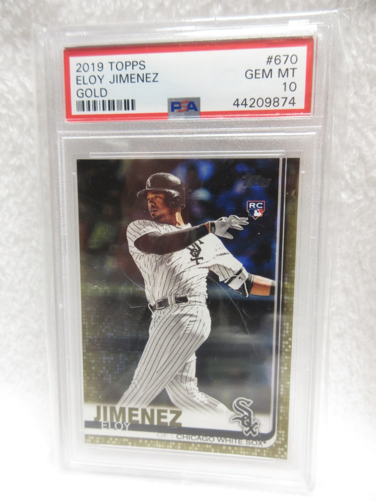 2019 Topps #670 GOLD Eloy Jimenez PSA 10 GEM MINT