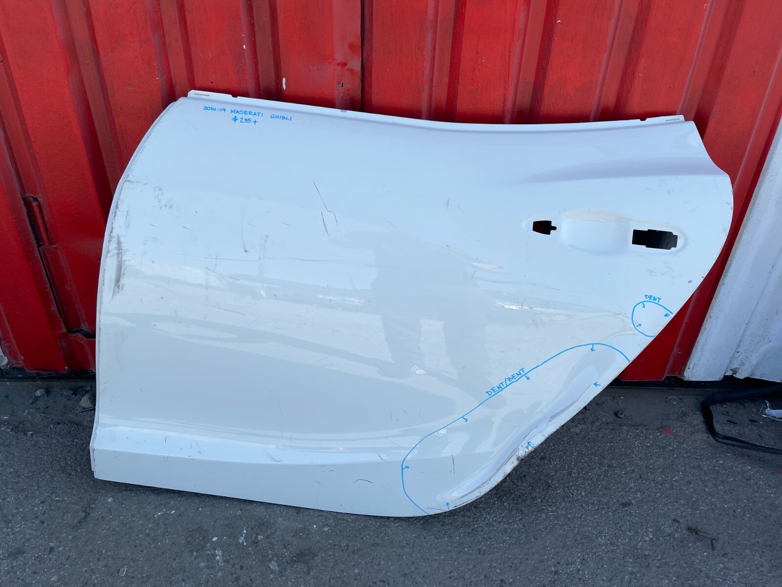 2014 2015 2016 2017 MASERATI GHIBLI LEFT REAR DOOR OEM