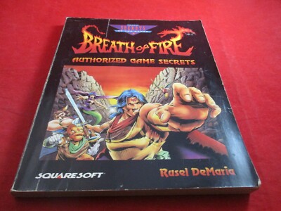 Breath of Fire Super Nintendo SNES Strategy Guide Player's Hint Book #G1