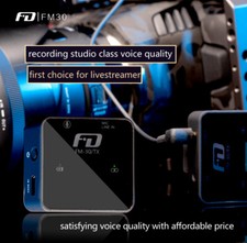 Feidu FM-30 FM30 Wireless Lavalier Microphone w/ Sound Card for Smartphone DSLR