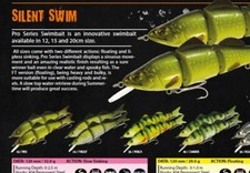 Rapture silent swim swim bait lure for pike 98g 200cm slow sink