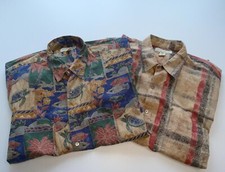 Lot of 2 Tori Richard Hawaiian Shirts M's XL 100% Cotton Tropical Camp USA Made