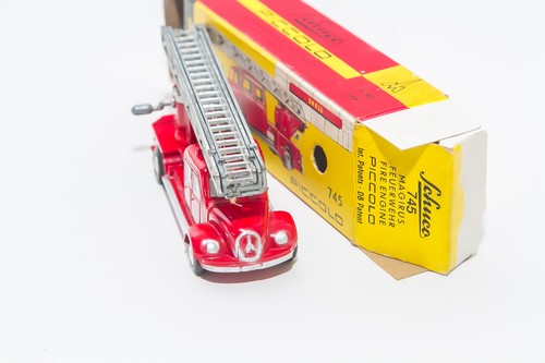 Schuco Piccolo Magirus Fire Engine No Corgi No Spot On No Siku No Tekno - Foto 9 di 12