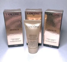 3 Tubes In Boxes LANCOME ABSOLUE Soft Cream w/Grand Rose Extracts 5 ml/.16oz EA.