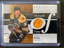 2021-22 Upper Deck Artifacts Threads of Time Zdeno Chara Jersey Boston Bruins