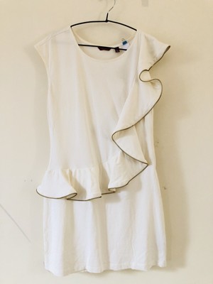 ted baker white and gold dress