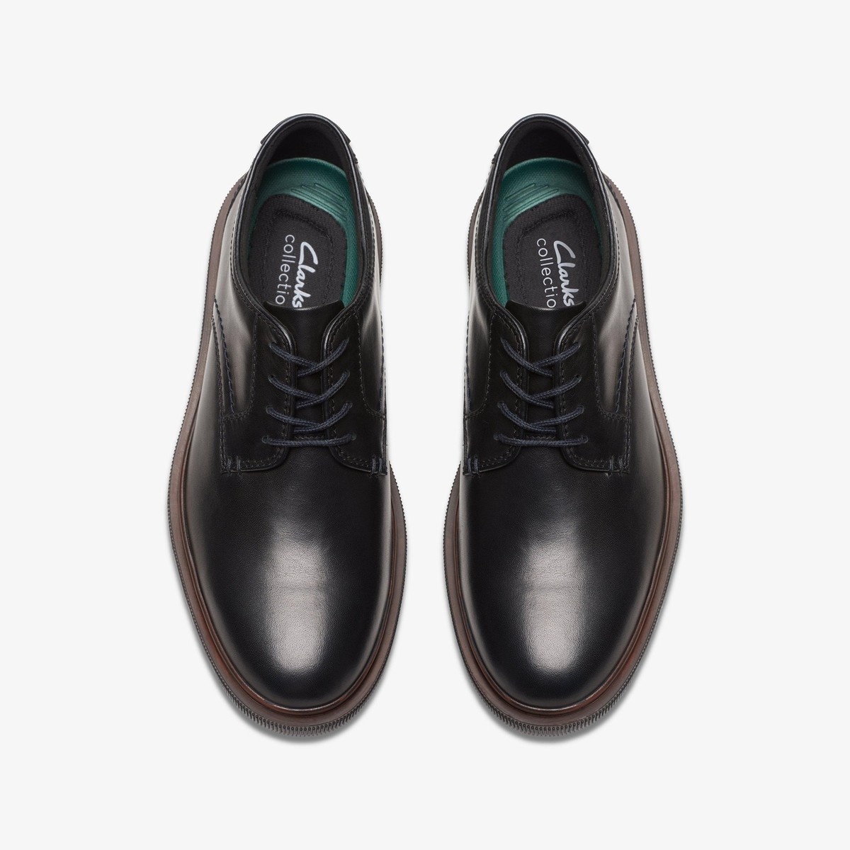 Clarks Men's Burchill Derby Black Leather 26176927 | eBay