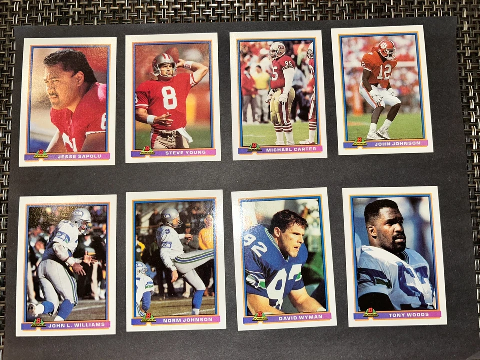 1991 BOWMAN FOOTBALL CARDS 8-553 YOU CHOOSE NFL TOPPS FREE SHIPPING - Image 3 of 4