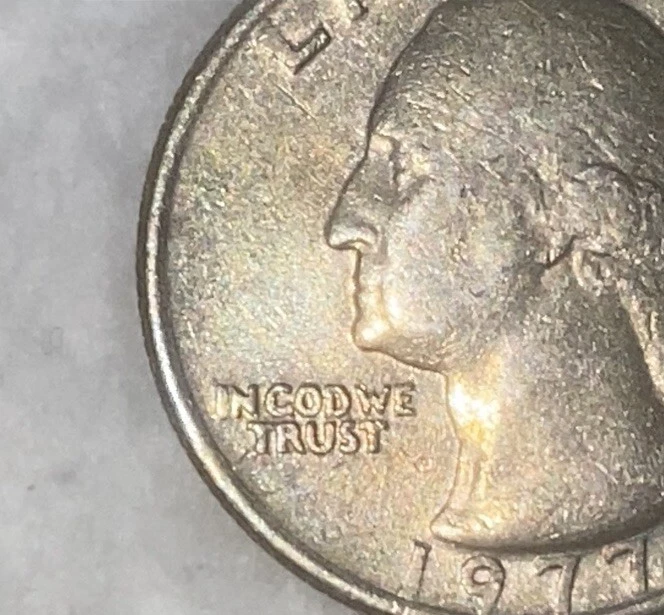 Rare 1977 Quarter No Mint Mark Errors “in COD We Trust” - Image 4 of 4