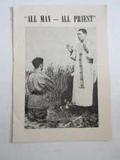 vintage "All Man -- All Priest" Serra Club of Paterson NJ