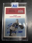 2001-02 Fleer Platinum #11 Jason Williams Auto Autograph Inscription JSA COA
