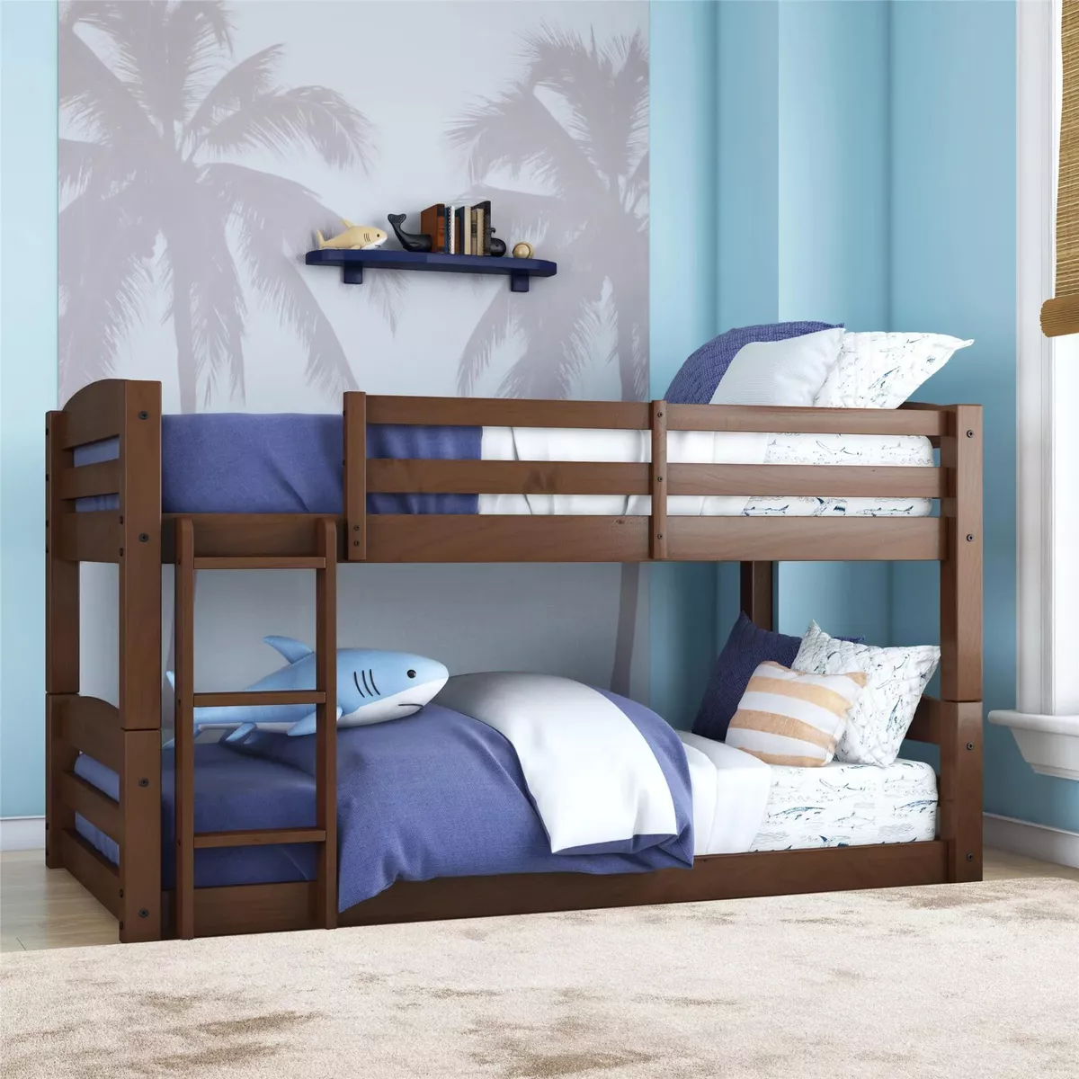 Better homes and gardens mainstays 2024 twin over twin wood bunk bed