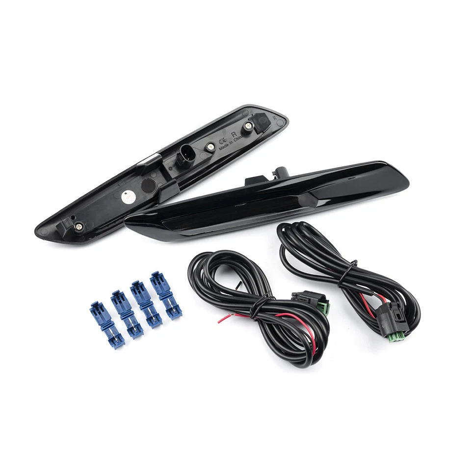 2x Dynamic LED Side Marker Fender Turn Signals - Fits BMW 5-Series F10/F11 LCI - Image 3 of 4