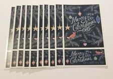 Mrs. Grossman's Stickers Lot of 10 Sheets ~Merry Christmas Chalk Talk~ 2014