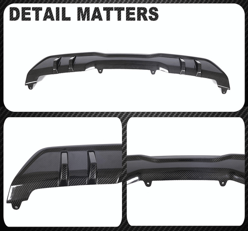 DRY Carbon Heckdiffusor Diffusor Lippe Passt für BMW X5 G05 M50i M-Paket 2019-21 - Picture 11 of 11