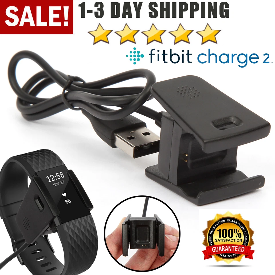 For FITBIT CHARGE 2 Charger Activity Wristband USB Fast Charging Cable Cord Wire