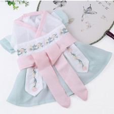 Cat Dog Pets Dress Clothes Hanfu Chinese Retro Princess Birthday Costume Fashion