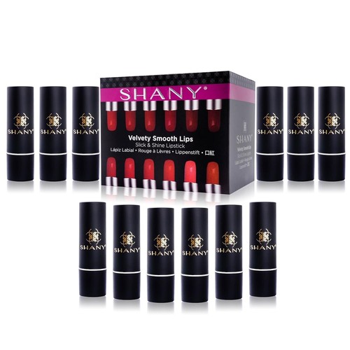 SHANY Slick & Shine Lipstick Set - 12 color Long Lasting & Moisturizing - Picture 8 of 9