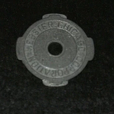 7 Vintage 45 R.P.M Record Hole Adaptors Metal Webster Chicago Corporation OOP