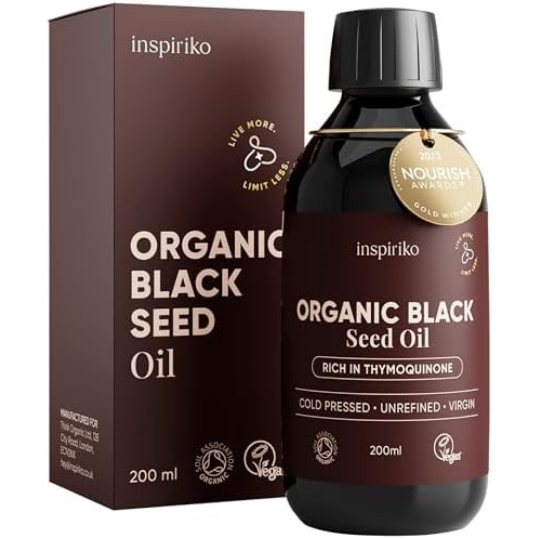 Black Seed Oil Organic Cold Pressed. up to 5X Strength. Award Winning Organic Bl