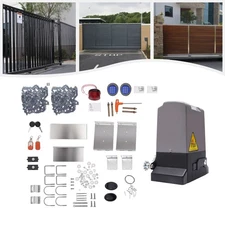 2500lbs Electric Automatic Sliding Gate Opener Motor Keypad+2 Remote Control