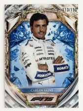 2025 Topps Chrome F1 Carlos Sainz Diamond 75th Annv. Blue /150 #D75-18