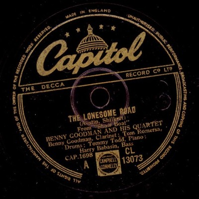 BENNY GOODMAN QUARTET  The lonesome road / SEXTET  The varsity drag    X1733
