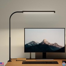 SUPERDANNY 360  Flexible Gooseneck LED Desk Lamp - Touch Control, 3 Colors,