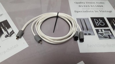 FÜR B&O BANG UND OLUFSEN BEOVOX LAUTSPRECHERKABEL 2 M MIT 2 PIN DIN M&F ENDEN