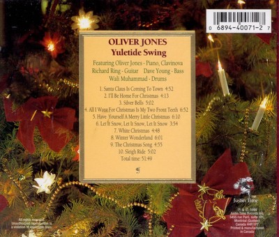 OLIVER JONES YULETIDE SWING NEW CD