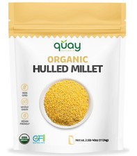 Organic Hulled Millet 2.5 Lbs Whole Grain USA Grown Non-GMO Gluten-Free - Easy