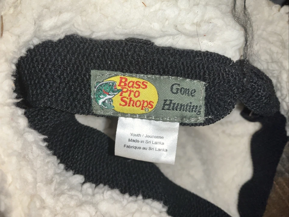 Lot Of 2 Pro Bass fleece Sherpa hat youth Camo hunting cap ear flaps Size Youth - Image 3 of 4