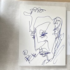 Dave Matthews Sketch 11x14 Signed DMB Canvas Beckett LOA COA