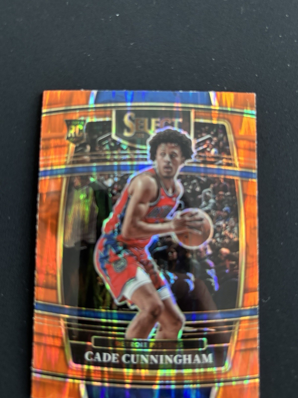 2021-22 Select Cade Cunningham Orange Flash Prizm Rookie RC #11