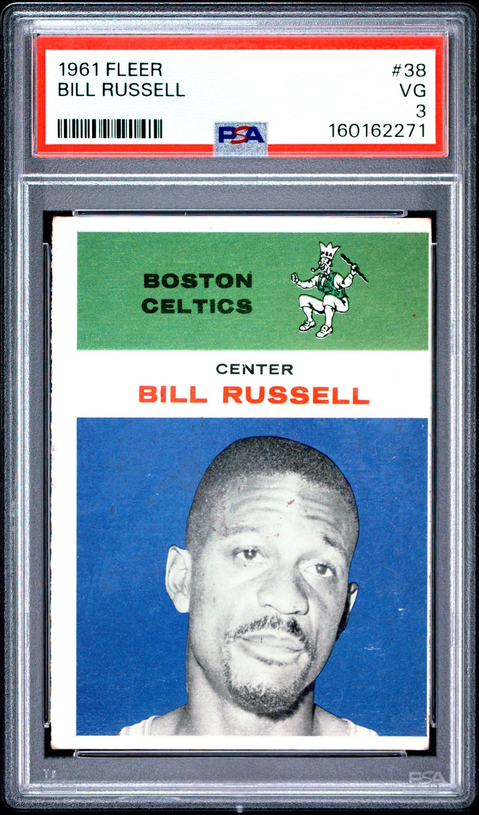 1961 FLEER #38 BILL RUSSELL PSA 3