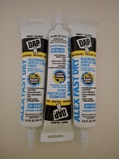 (3) Dap Alex Fast Dry 5.5 Oz. White Siliconized Acrylic Latex Caulk 07079818408